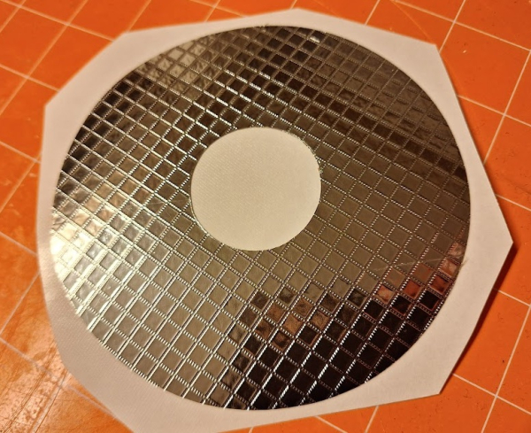 Auflage für den Plattenteller mit Waffelmuster - silber-