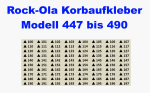 Aufkleber für den Plattenkorb